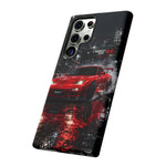 RX7 Phone Case Red, Night Drift JDM Sports Car Tough Cover, Gift