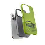 Green Cuda Muscle Car phone case for Gear Heads