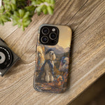Poodle Painter Scene phone case | Artistic Dog Landscape