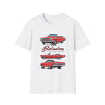 1966 Belvedere Convertible Car T-Shirt | Vintage Red Classic Automobile Tee
