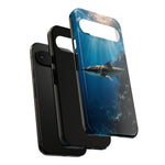 Cobia Reef Phone Case, Shaft of Light Ocean Fishing Tough Cover