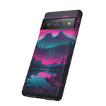 2 Rounds Canada Retina Artwork Vaporwave Phone Case – Landscape Aesthetic
