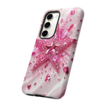 Pink Glitter Star Tough Case | Sparkle Phone Case