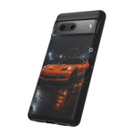 Orange C6 Neon Car Meet Tough Phone Case