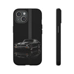 Nova SS Phone Case, Black 68 Muscle Car Silver Stripe Studio Cover