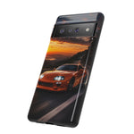 Supra MK4 Orange Touge Night JDM Speed Art Tough Phone Case