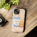 Milk Cookie Phone Case Cute Food Kawaii Tough Cover Gift Art