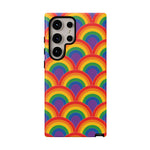 Rainbow Arch Stripe Retro Art Tough Phone Case