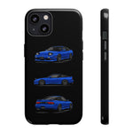 Blue 180SX JDM Sports Car Phone Case Tough Multi View