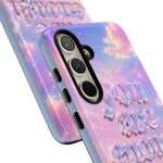 You Are Enough phone case | pastel cloud affirmation protective case