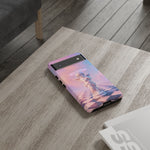Praying Cherub Statue halo Vaporwave Aesthetic phone case