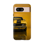 Classic Camaro SS Phone Case, Yellow 69 Muscle Car Cover, Gift for Guys