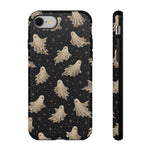 Vintage Ghost Pattern phone case | Halloween spooky stars design
