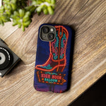 Neon Cowboy Boot phone case | High Noon Saloon design