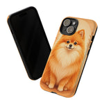 Pomeranian Tiny Fox Fluffy Art Tough Phone Case