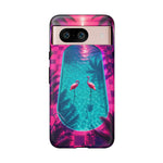Neon Flamingo Pool Vaporwave Art Tough Phone Case