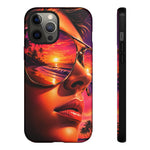 Sunset Reflection Sunglasses Retrowave 80s phone case