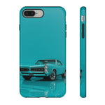 Turquoise 1960s GTO Car Phone Case | Retro Muscle Car