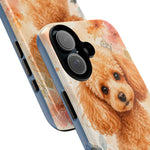 Miniature Poodle Whimsical Watercolor Art Tough Phone Case