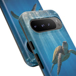 Sea Turtle Ocean Scene phone case | underwater marine life tough cover