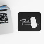 Falcon script logo Mouse Pad | retro car emblem, chrome lettering