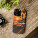 Orange Corvette C3 Stingray Sunset Palms Phone Case