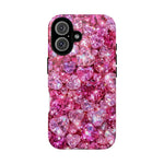 Pink Heart Gem Pattern phone case | Tough Case