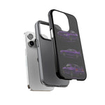 Purple R33 Skyline GTR JDM Sports Car Phone Case Tough Multi View