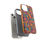 Peace Love Rainbow Spiral Art Tough Phone Case