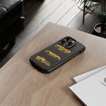 Gold Fairlady Z Classic Sports Car Tough Phone Case - 3 View