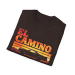 El Camino Retro Sunset Car T-Shirt Classic Utility Graphic Tee