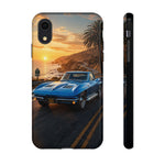 Corvette C2 Sting Ray 1965 Nassau Blue Art Phone Case