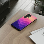 Pastel Mountain Haze Vaporwave Art Tough Phone Case