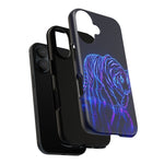 Neon Blue Tiger phone case | tough protective cover