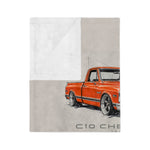 C10 Cheyenne Classic Truck Throw Blanket | Vintage Chevy Pickup Design