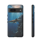 Cobia Reef Phone Case, Shaft of Light Ocean Fishing Tough Cover