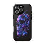 Holographic Skull Phone Case, Shattered Glass Iridescent Cover