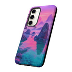 Japanese Landscape Rocks Water Vaporwave Phone Case – Nature Aesthetic