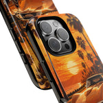 Orange Corvette C3 Stingray Sunset Palms Phone Case