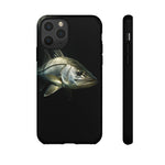Snook Fishing Phone Case, Saltwater Portrait Black Cover, Gift