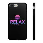 Relax Vaporwave Sunset Tough Phone Case Cover Gift Art