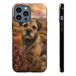 Border Terrier Earthy Watercolor Art Tough Phone Case