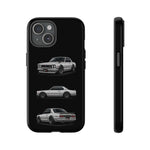 Silver Hakosuka Skyline Classic Sports Car Tough Phone Case for JDM Fans