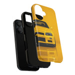 Yellow Skyline Phone Case, R34 GTR 90s JDM Legend Tough Cover for Men Gift