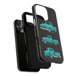 Turquoise 1955 Stepside Pickup Truck Tough Phone Case - 3 View