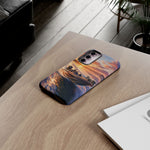 Sunset Bass Fishing Boat phone case | Tough Cover