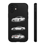 White S14 Silvia JDM Sports Car Phone Case Tough Multi View