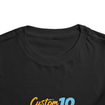 Custom 10 Blue Pickup Truck Graphic Toddler T-Shirt Vintage Chevy Tee