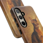 Abyssinian Warm Ticked Portrait Art Tough Phone Case