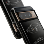 Black 300ZX Sports Car Tough Phone Case - Multi View